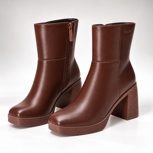 Chunky Heel Ankle Boots