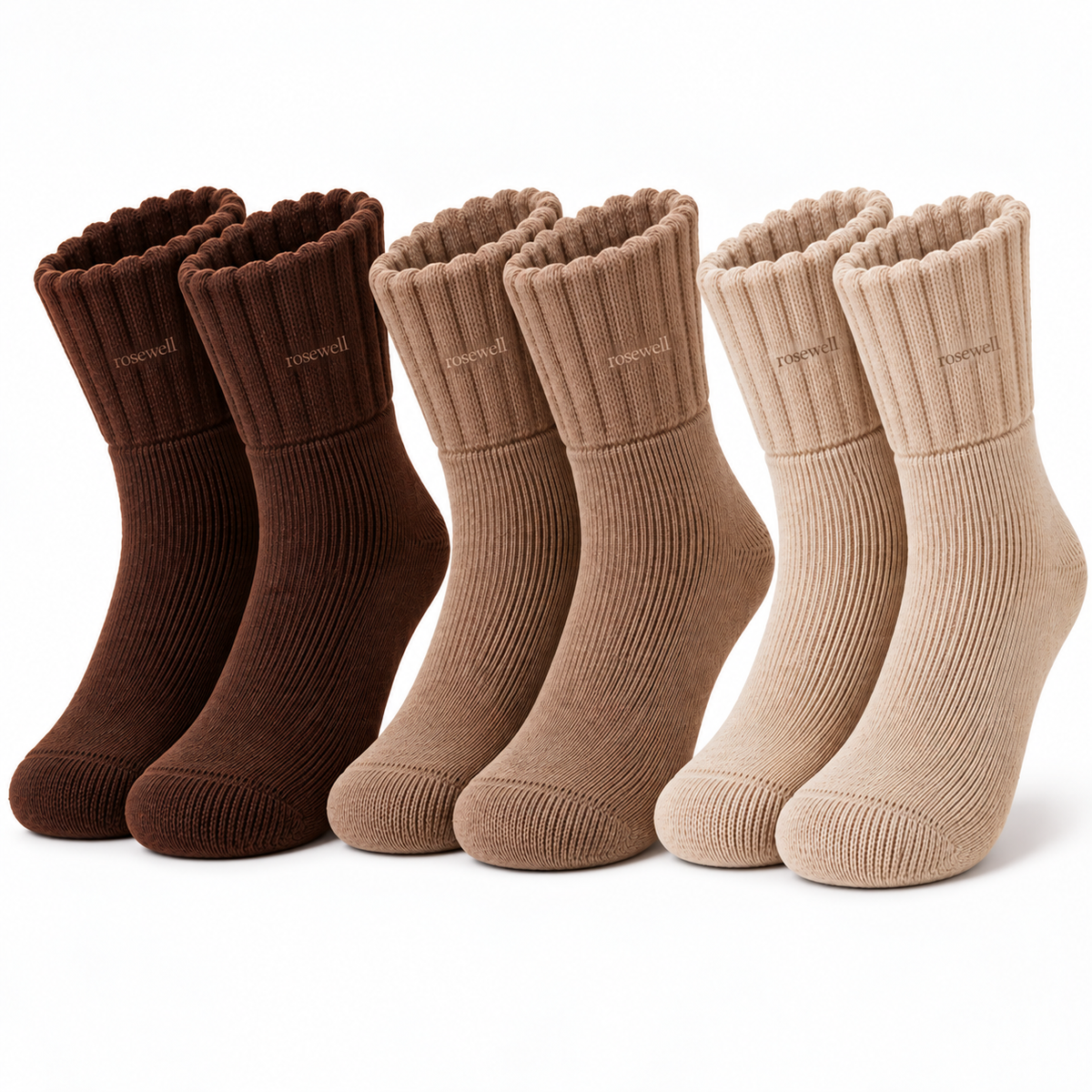 3 Pairs | Cozy Ribbed Socks