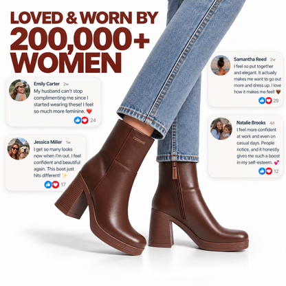 Chunky Heel Ankle Boots